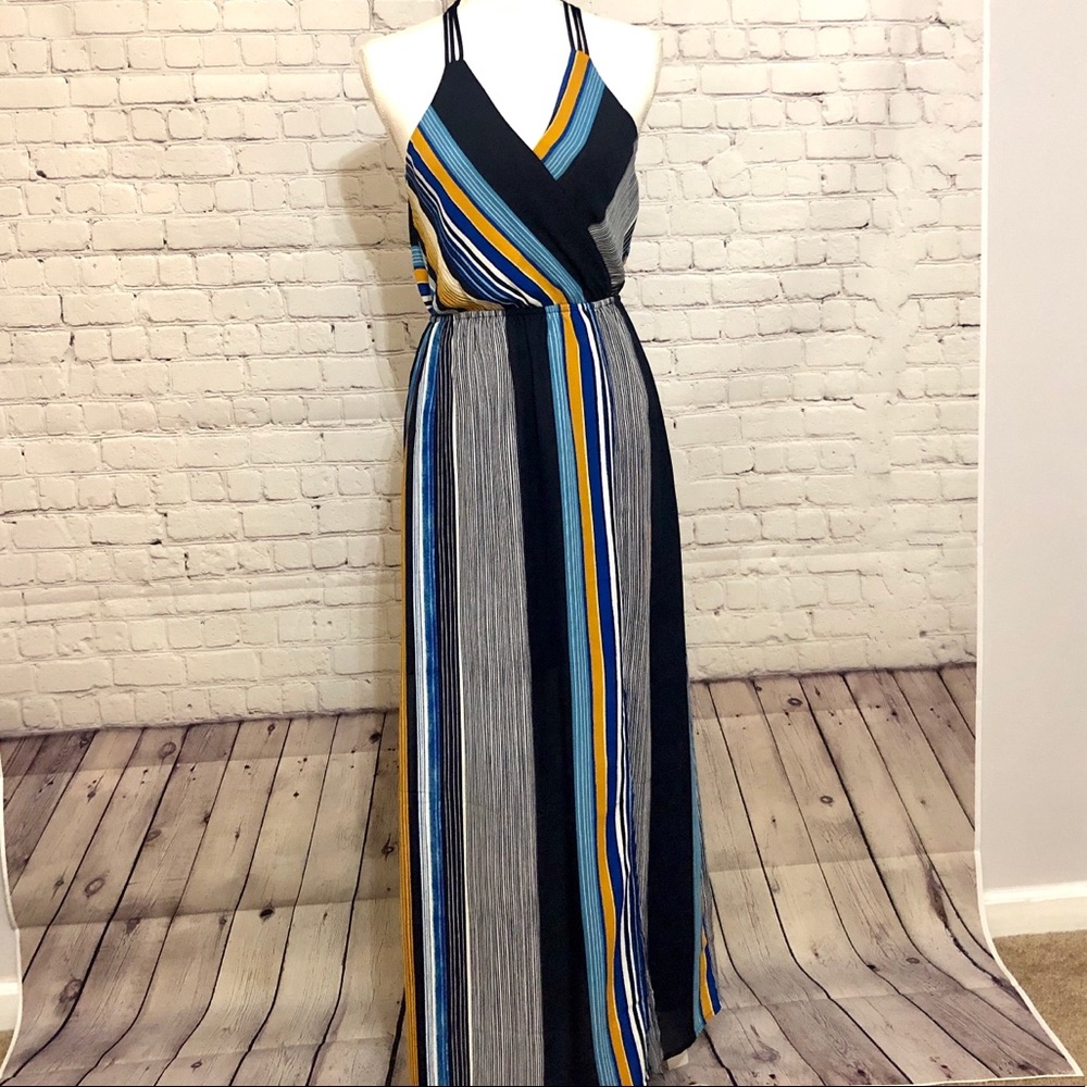 Striped Maxi Dress, size Medium